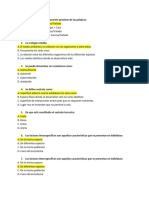 CUESTIONARIO EXAMEN PARCIAL Ecologia y Medio Ambiente