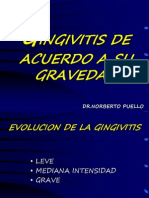 Gingivitis de Acuerdo A Gravedad, Curso y Duracion