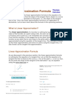 Linear Approximation Formula