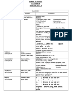 PT 2 Syllabus Class KG II 2023-24