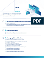 Data Management Framework Checklist (PDF Checklist)