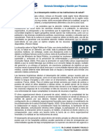 Como La Cultura Afecta El Desempeño Médico en Las Instituciones de Salud P FAJARDO