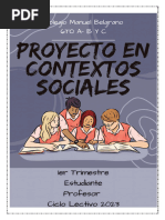 6° Año Proyectos en Contextos Sociales