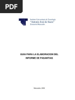 Guia para La Elaboracion Del Informe de Pasantias