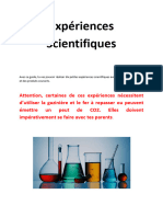 Experiences Scientifiques