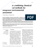 Prospects For Combining Chemical and Biological Methods For Integrated Environmental Assessment