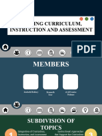 Linking Curriculum, Assessment, and Instruction 