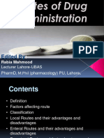 Route of Administration PDF