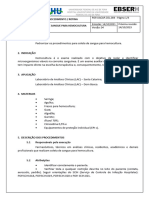 POP - UACAP.COL.004 Coleta de Sangue para Hemocultura