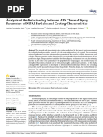 Analysis of The Relationship Between APS Thermal S