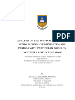 Analysis of The Survival of Pension Funds During Hyperinflationary Periods in Zimbabwe