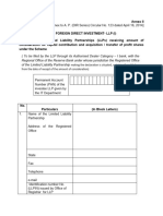 Form Foreign Direct Investment (FDI) in Limited Liability Partnership (LLP) - 16.05.2016