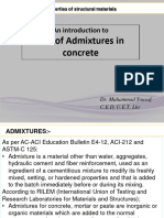 Lect#6 Admixtures in Concrete