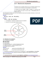 Cours N°5 - Réactions de Complexation