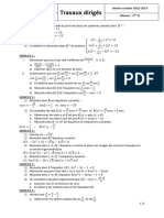 FICHE DE TDs DE MATHS (1ère D) (TRIGONOMETRIE)