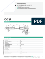 Inductive Sensor NJ1,5-8GM40-E2-0,14M-V1: Dimensions