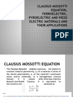 Piezo Electric, Ferroelectric and Pyroelectric Materials