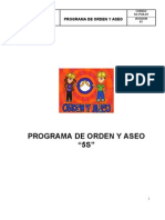 Programa de Orden y Aseo