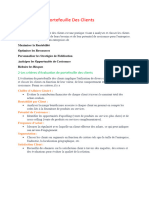 Evaluation de Portefeuille Des Clients