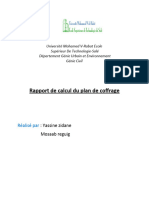 Rapport de Coffrage