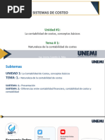 Sistemas de Costeo: Unidad #1
