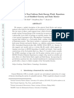 Perturbations in A Non-Uniform Dark Energy Fluid: Equations Reveal Effects of Modified Gravity and Dark Matter