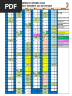 Academic Calendar 2023 - 24 Even - Student