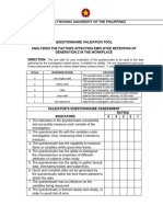 Validation Instrument