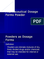 Pharmaceutical Dosage Forms-Powders