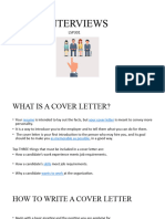 Job Interview - Resume - Cover Letter