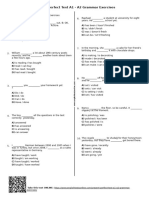 456 - Present Perfect Test A1 A2 Grammar Exercises