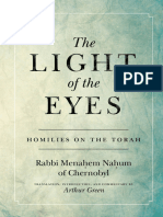 The Light of The Eyes Homilies On The Torah by Rabbi Menachem Nahum of Chernobyl Arthur Green