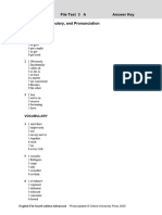 Key To English File Test For Unit 3