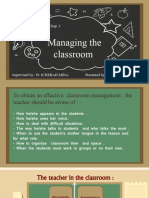 Managing Classroom