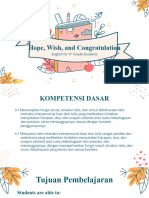 Hope, Wish, and Congratulation