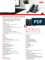 X3SG Pro Entry Level IP Phone-X3SG Pro Datasheet