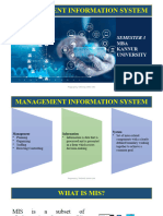 Management Information System: Semester 3