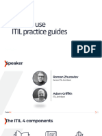 How To Use ITIL 4 Practice Guides