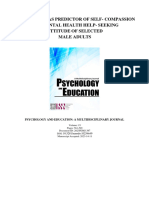 Masculinity As Predictor of Self-Compassion and Mental Health Help-Seeking Attitude of Selected Male Adults