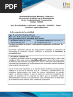 Guía de Actividades y Rúbrica de Evaluación - Unidad 3 - Paso 4 - Funciones y Procedimientos