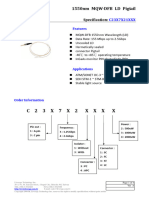 1550nm DFB Pigtail TOSA Datasheet