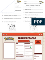 Worksheets Pokémon 23 - 24