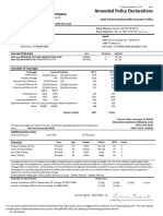 ID Car & Declaration Page