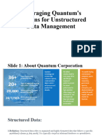 Leveraging Quantum's Solutions For Unstructured Data Management