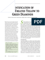 Identification of HPHT Treated Yellow To