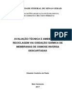 Tese Avaliação Técnica e Ambiental Da Reciclagem Via Oxidação Química de Membranas de Osmose Inversa Descartadas