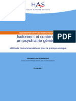 Isolement Et Contention en Psychiatrie Generale - Argumentaire 2 2017-03!15!10!33!36 53