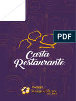 Carta Restaurante 2018