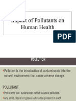 Impact of Pollutants On Human Health