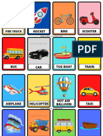 Vehicle Flashcards For Kids Free Printable